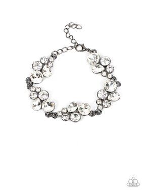 Paparazzi Delicate Gunmetal Bracelet (BH074)